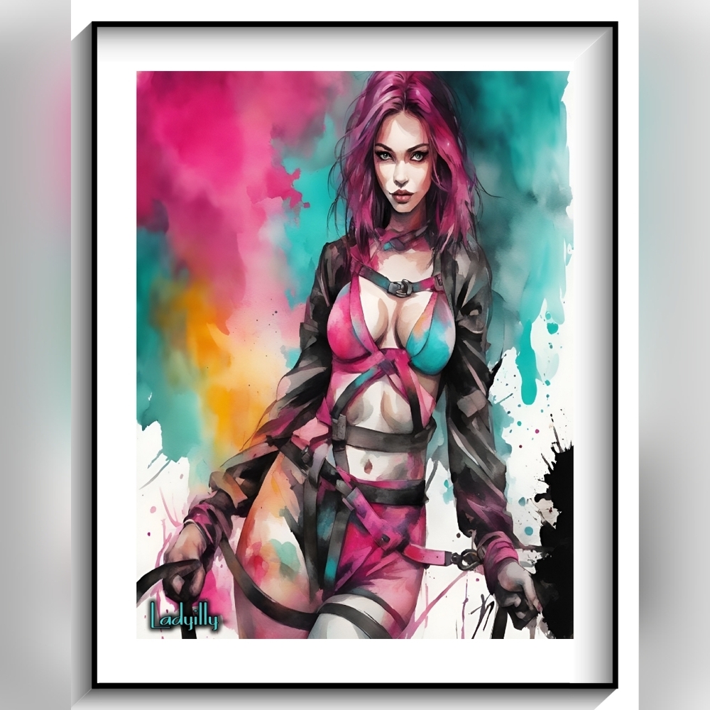 Ladyilly Luxx Framed Wall Art 8.5"×11"